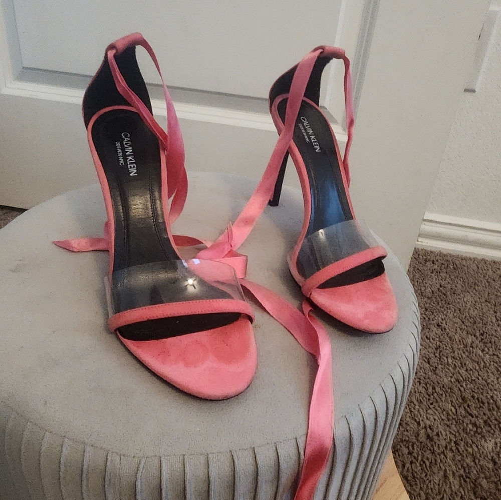 Calvin Klein suede sandals